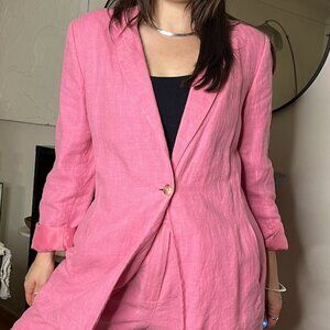 100% Linen Harvé Benard Suit 90's Vintage Suit